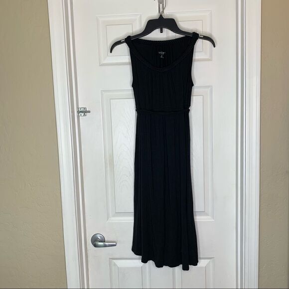 Liz Lange Maternity Black Dress Tie Back Size Extra Small - Picture 4 of 10